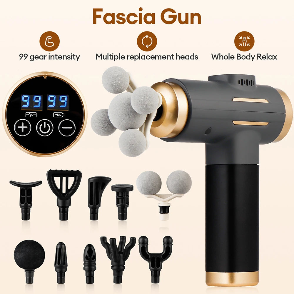 Pro Massage Gun – 11-in-1 Deep Tissue Recover