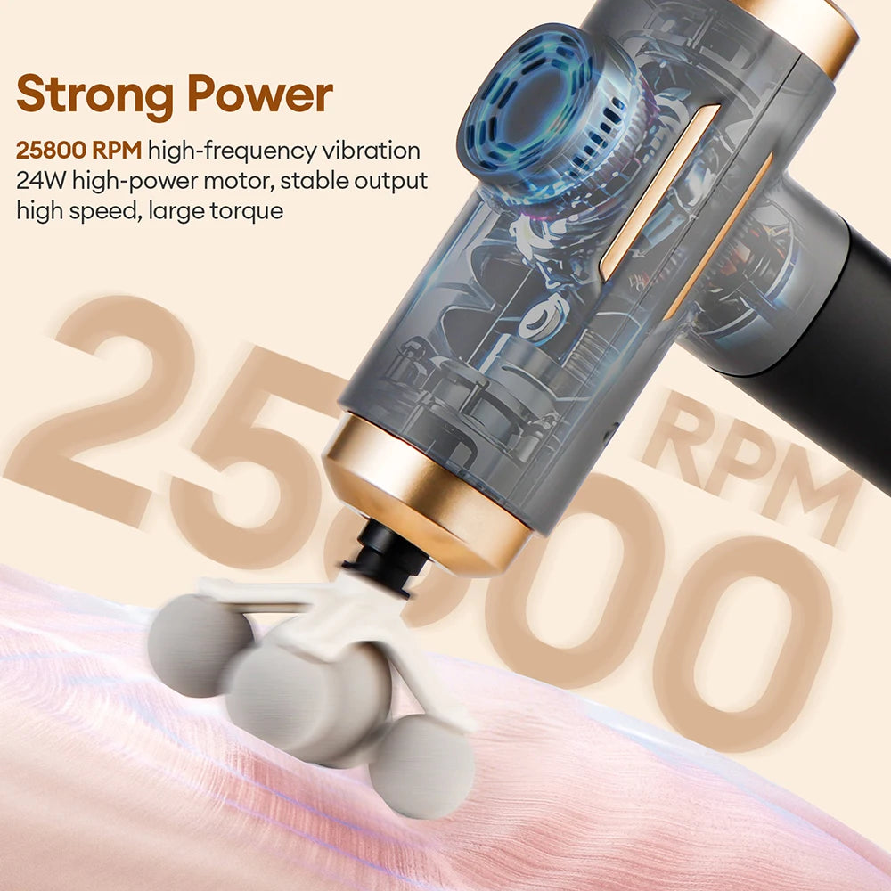 Pro Massage Gun – 11-in-1 Deep Tissue Recover